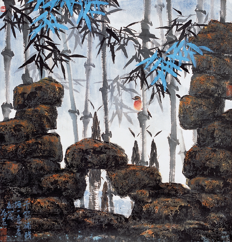 千节补残垣100×100cm