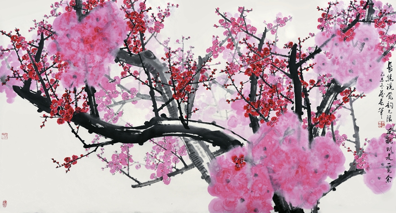 长焦视觉韵无限 近观则是一览余180×97cm