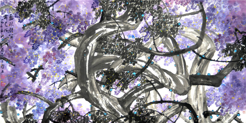 盘根错节舞春风180×97cm